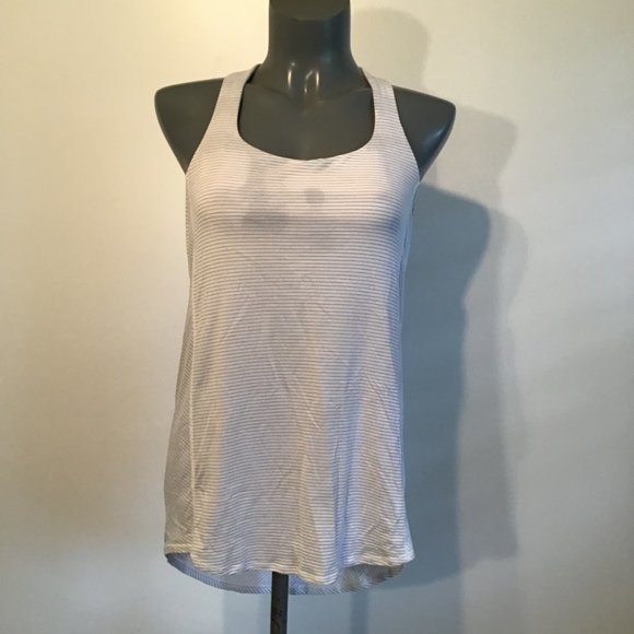 Lululemon Wild Tank White / Ghost Weave White Black - Picture 1 of 15